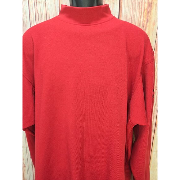 Footjoy Mens Red Golf Mock Sweater XL - Timarron Country Club - Picture 8 of 9